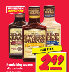  sweet kreeften wild mos re roma sauce real jag smokey bb honey remia bbq sauzen garlic fles 