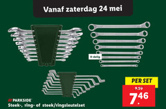 8 24 zaterdag delig wonder iii parkside ring steek ringsleutelset 