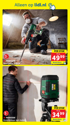  3 lidl.nl parkside garant jaar boorhamer stuk www kruislijnlaser statief 