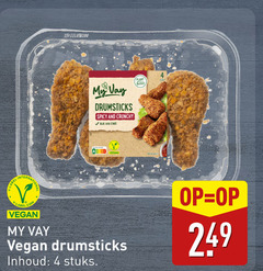  drumsticks 4 15 my spicy and crunchy rijk eiwit plant based label inhoud stuks 