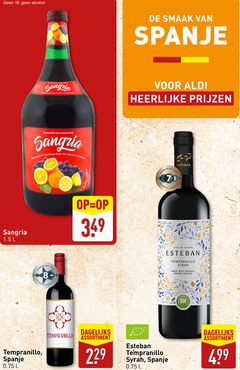  sangria rode wijn 8 18 alcohol l spanje wine based drink produced germany from and wines tempranillo hamersma vino esteban syrah with organic grown grapes dagelijks assortiment bio 