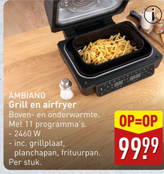  11 grill airfryer boven- onderwarmte grillplaat frituurpan stuk 