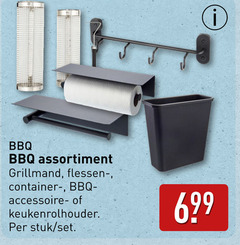  bbq assortiment flessen accessoire keukenrolhouder stuk 