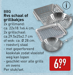  28 bbq rvs schaal 2x ca. cm grillschaal wok roestvrij staal geperforeerd kookvlak vloeistof weg lopen grills ovens stuk 