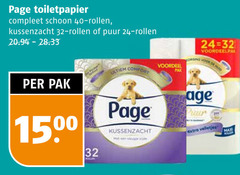  page toiletpapier 24 32 40 schoon rollen kussenzacht puur voordeel comfort pak 15 visage ph velletjes holland 