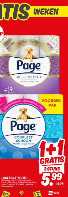  page toiletpapier 1 2 9 12 50 weken air pocket textuur comfort fsc rollen kussenzacht vleugje zijde voordeel pak bewezen resultaat schoon katoen varieeren 5.99 pakken stuks 