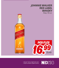  johnnie walker whisky 18 25 red label fles 16 99 jaar legitimatie alcohol nix18 