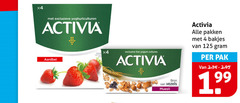  danone activia vruchtenyoghurt 4 x4 exclusieve yoghurtculturen aardbei live yoghurt cultures vezels muesli pakken bakjes pak 