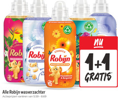  robijn wasverzachter 1 33 99 100 biologisch afbreekbare ingredienten fles classics effectief korte koude l recycle rob verzachter varieeren passiebloem bergamot classic 