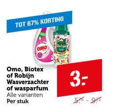  omo biotex robijn wasverzachter 15 stuk 