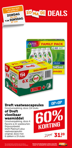  dreft vaatwasmiddel wasmiddel 4 6 8 19 25 27 60 let deals brilliant colours kleuren family pack new with fibers formula protect technology capsules giga 6x colour lavages collectie notre meilleure vaatwascapsules grootverpakking doos stuks vloeibaar wasbeurten platinum original zakken varieeren kassa online 40- 