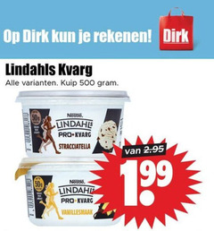  lindahl kvarg kwark 500 rekenen lindahls kuip nestle pro stracciatella vanillesmaak 