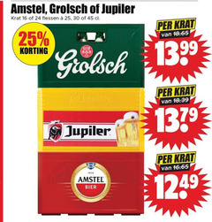  grolsch jupiler amstel krat bier 16 24 25 30 45 1870 flessen b 