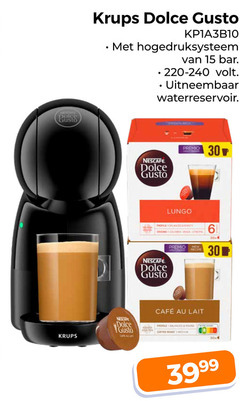 6 15 30 3999 krups dolce gusto kp1a3b10   a met hogedruksysteem van bar . 220-240 volt uitneembaar waterreservoir nertafe nescape cafe nilait nescafe premio lungo profile shanced   t orasing coloria - grade ethora 30x new recipe cafee au lait balanced hound 