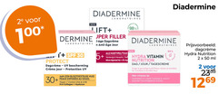  2 5 30 50 100 2e new diadermine lift laboratoires filler protect uv bescherming jour protection zon blootgestelde huid peaux soleil uva uvb pro collagen visage anti huidtypes tous hydra vitamin micro nutrition dag droge gevoelige seeches sensibles trockene sensible haut hydrateert nourrit ml 