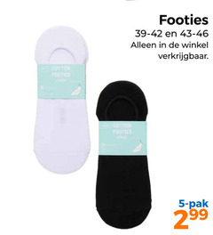  5 footies cotton pak 