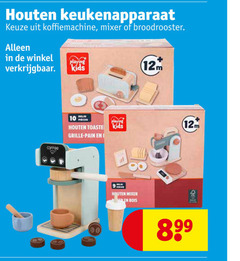  speelkeukenapparaten 10 houten keukenapparaat koffiemachine mixer broodrooster coffee playing kids delig pc grille pain deli bois 
