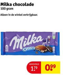  milka chocolade 100 alpine milk oreo 