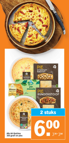  2 6 18 45 100 180 300 quiche lorraine gerookte spekjes pie scharrelkip ragout vulling award categorie terra masala surinaamse stijl plantaardig groente min runderstoof mediterrane zwarte olijven vega score stuks 00 quiches 