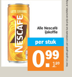  nescafe ijskoffie 1 combinatie latte caramel golf karamel stuk 