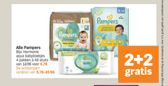  1 2 4 5 22 48 50 99 100 papier papieren pampers harmonie aqua babydoekjes pakken stuks varieeren new baby premium protection skin comfort water combinatie 