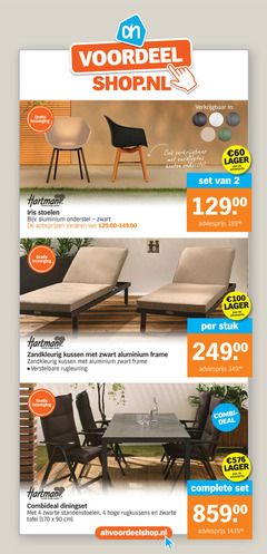  2 4 60 90 100 576 voordeel hartman comfort design quality iris stoelen aluminium onderstel zwart varieeren eucalyptus houten zandkleurig kussen frame verstelbare rugleuning stuk deal combideal diningset zwarte standenstoelen rugkussens tafel cm 