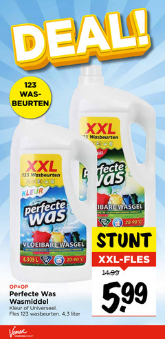  wasmiddel 3 deal beurten xxl wasbeurten kleur vloeibare wasgel koude enzym vlekverwijdering formule 4 fles liter 5 99 