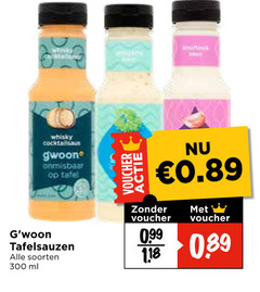  gwoon snacksaus 300 whisky cocktail cocktailsaus tafel tafelsauzen soorten ml voucher 