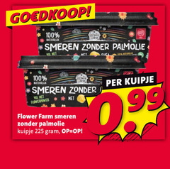  flower farm olie en vetten 99 100 225 natuurlijk smeren palmolive kuipje flowerpower 