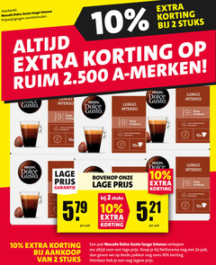  nescafe dolce gusto capsules 2 9 10 100 lungo intenso voorbehouden stuks merken intensity deep robust responsibly sourced respons 16x lage bovenop pak 2e beide pakken 