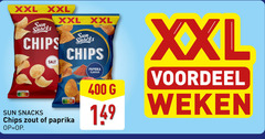  chips 400 xxl sun snacks salt nutri score zout paprika flavour voordeel weken 
