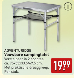  2 vouwbare campingtafel verstelbaar hoogtes ca. cm draaggreep stuk 