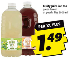  ice tea fruity juice green lemon peach fles ml xl iced 