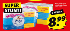 page toiletpapier 2 16 30 voordeel pak rollen super bewezen textuur schoon pakken 