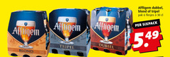  affligem speciaalbieren 6 30 tripel blond dubbel pak 