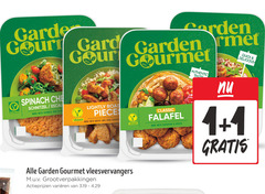  garden gourmet vegetarisch 1 100 garde vegetarian spinach schnitzel with rice lightly roast piece wheat and classic falafel spices authentic taste quick vleesvervangers varieeren 