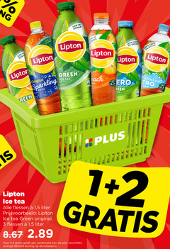  lipton ice tea 1 2 3 100 calorie sugar liptor original sparkling green each taste flessen 5 liter combinatie 