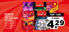  2 90 redband venco jelly bean factory stazakken kokers schatkistjes gourmet beans beha red band natuurlijke kleur smaakstoffen piramides zacht zoet schoolkrijt winegums original stuks 