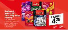  2 36 90 redband venco jelly bean factory stazakken kokers schatkistjes red band flavour drop piramides zacht zoet schoolkrijt winegums original stuks 