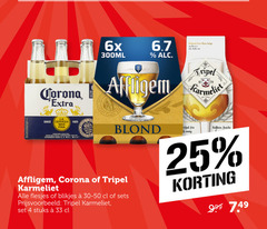  corona karmeliet affligem speciaalbieren 4 16 25 33 6x 300ml belgisch bier biere belge tripel since la cerveza cerveceria blond blikjes stuks fris romig fraiche 