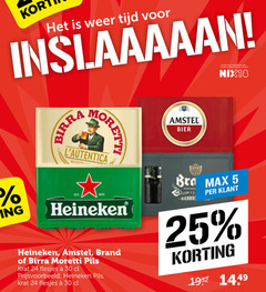  brand birra moretti heineken amstel krat bier 5 13 18 24 25 30 weer ricetta jaar legitimatie alcohol nix18 pils bra 