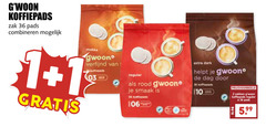  gwoon koffiepads 1 2 10 36 zak pads combineren mokka verfijnd regular rood dark dag zakken 5.99 