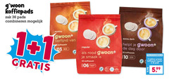  gwoon koffiepads 1 2 10 36 zak pads combineren mokka verfijnd regular rood dark dag zakken 5.99 