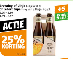  brewdog lefort uiltje speciaalbieren 4 25 33 blikje tripel tray 5 zegels liter v.a. 