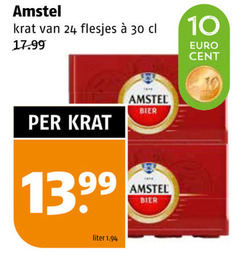  amstel krat bier 10 24 30 cent liter 