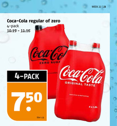  coca-cola cola 4 22 23 750 week coca regular zero pack original taste liter 