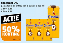  chocomel chocolademelk 6 50 200 1000 pak ml tray liter v.a. 