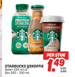  starbucks ijskoffie caffe protein with coffee caramel cappuccino added wa at beker ml fles stuk 