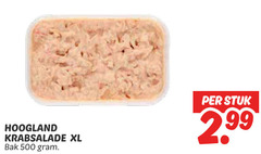  salade 500 hoogland krabsalade xl bak stuk 2 99 