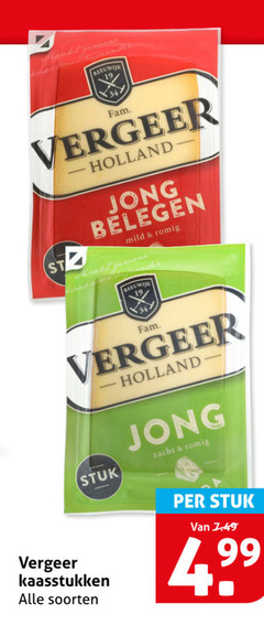  vergeer kaas 99 fam holland jong belegen mild romig gewone stuk zacht kaasstukken soorten 